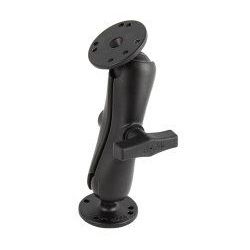 (RAM-101) 1.5" Ball Mount with Standard Arm and 2.5" Round Bases